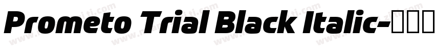 Prometo Trial Black Italic字体转换